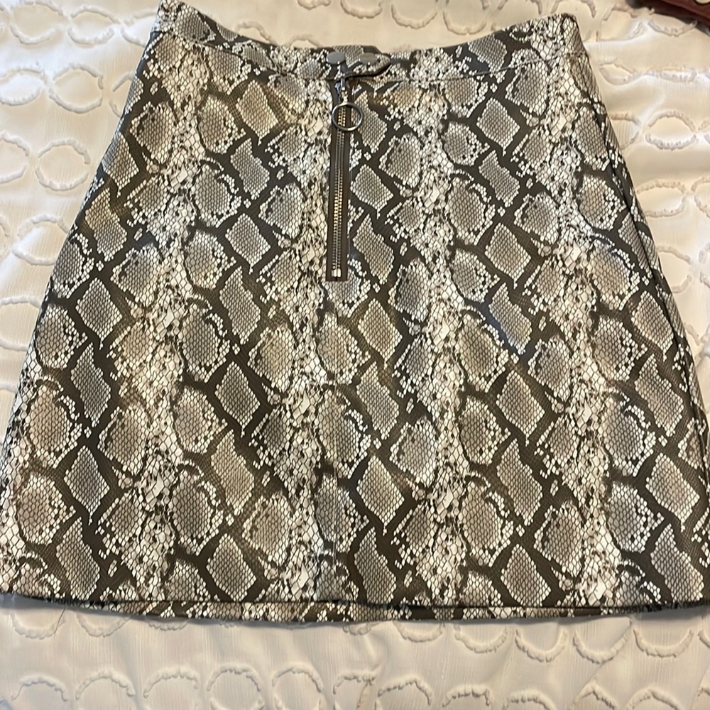 H&M Snake Print Skirt